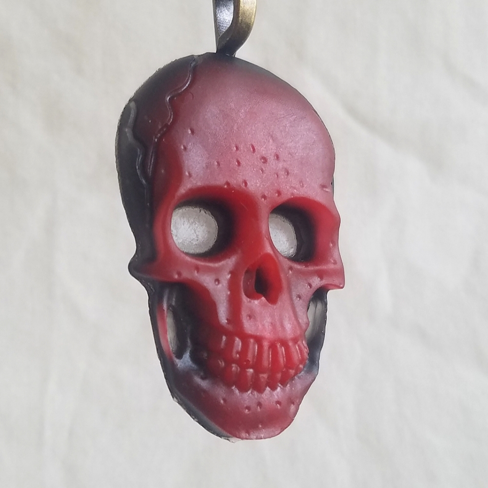 Red Skull Keychain